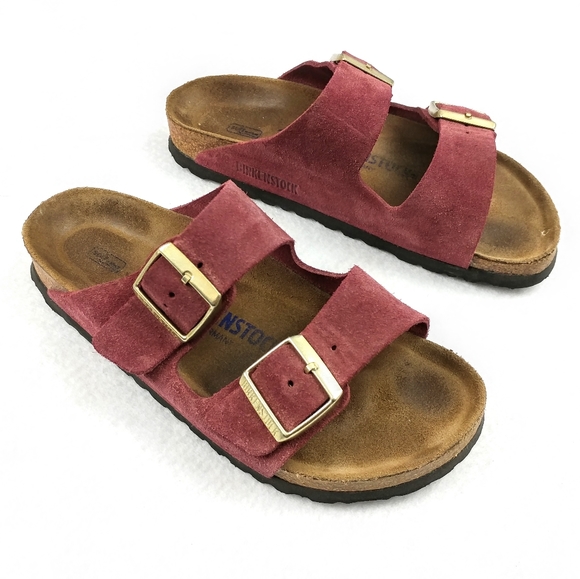 birkenstock arizona port suede